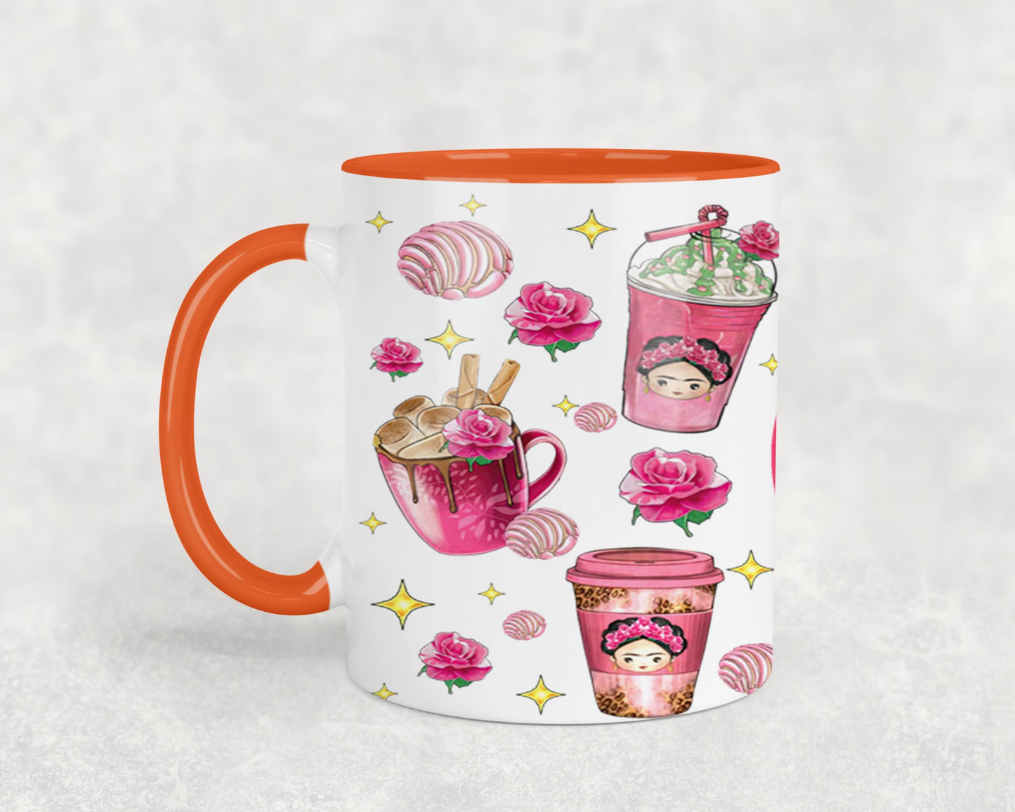 Cafecito y Chisme Mexican Girl-10058 - mugs