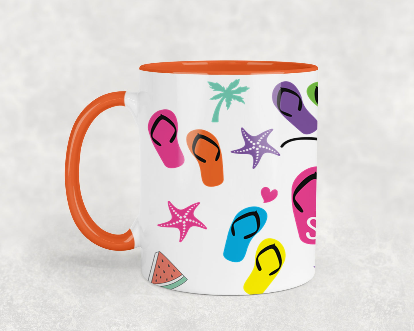 Hello Summer Flip Flops-10641 - mugs