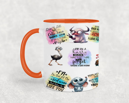 I May Look Calm - mugs