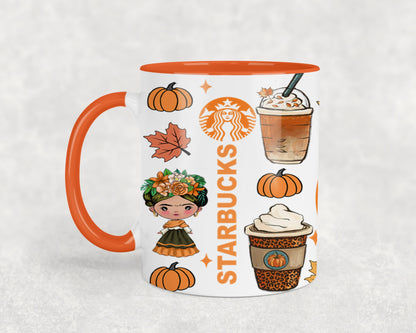 Autumn Mexican Girl-11063 - mugs