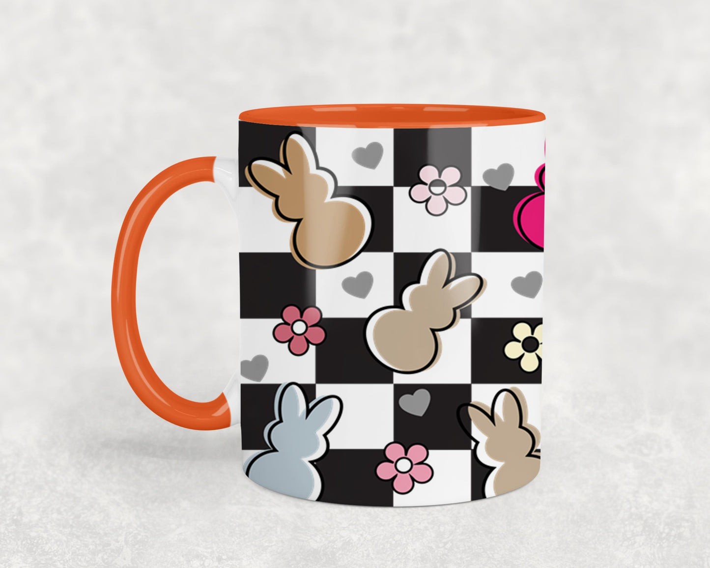 Easter Bunny Checkered-10457 - mugs