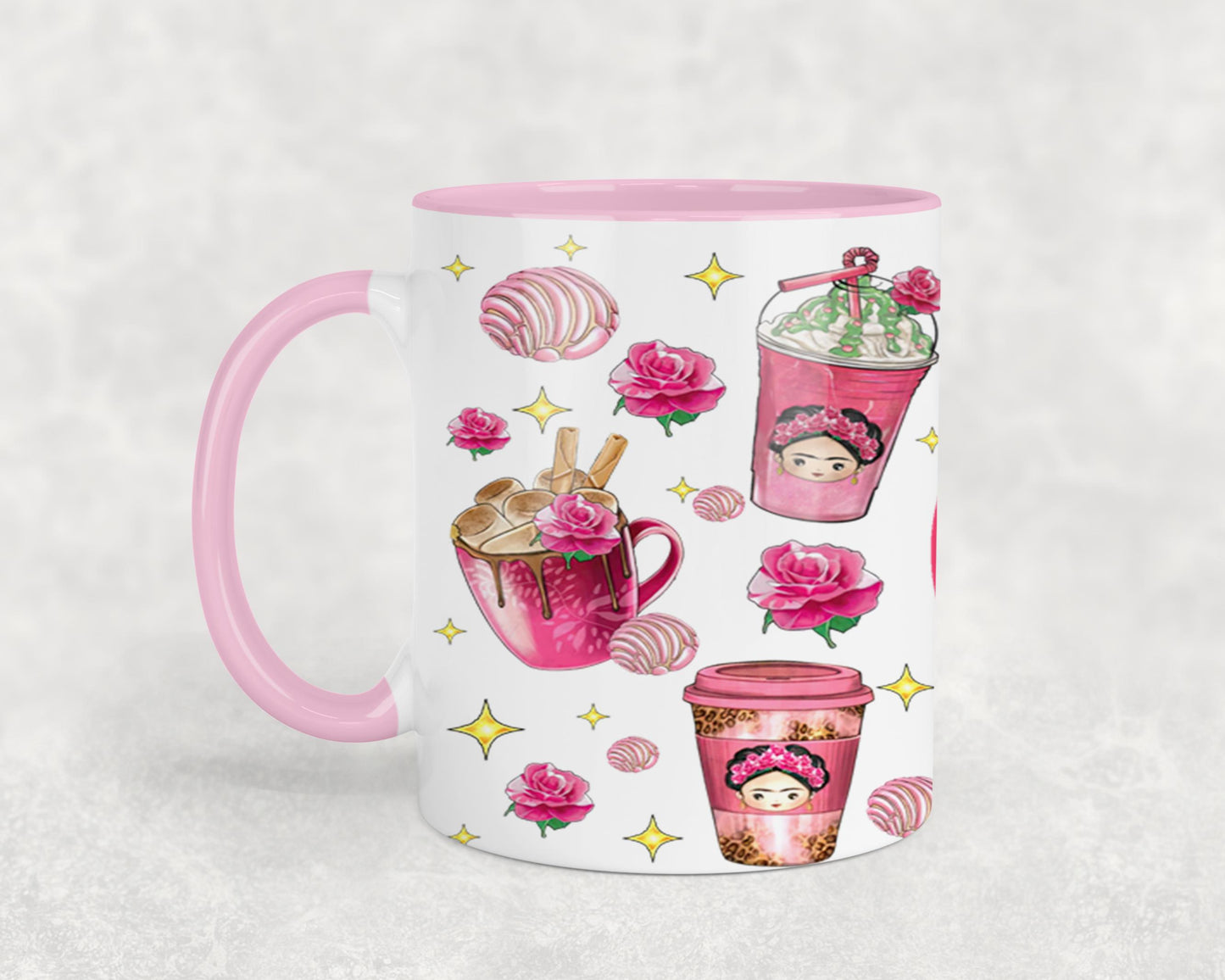 Cafecito y Chisme Mexican Girl-10058 - mugs