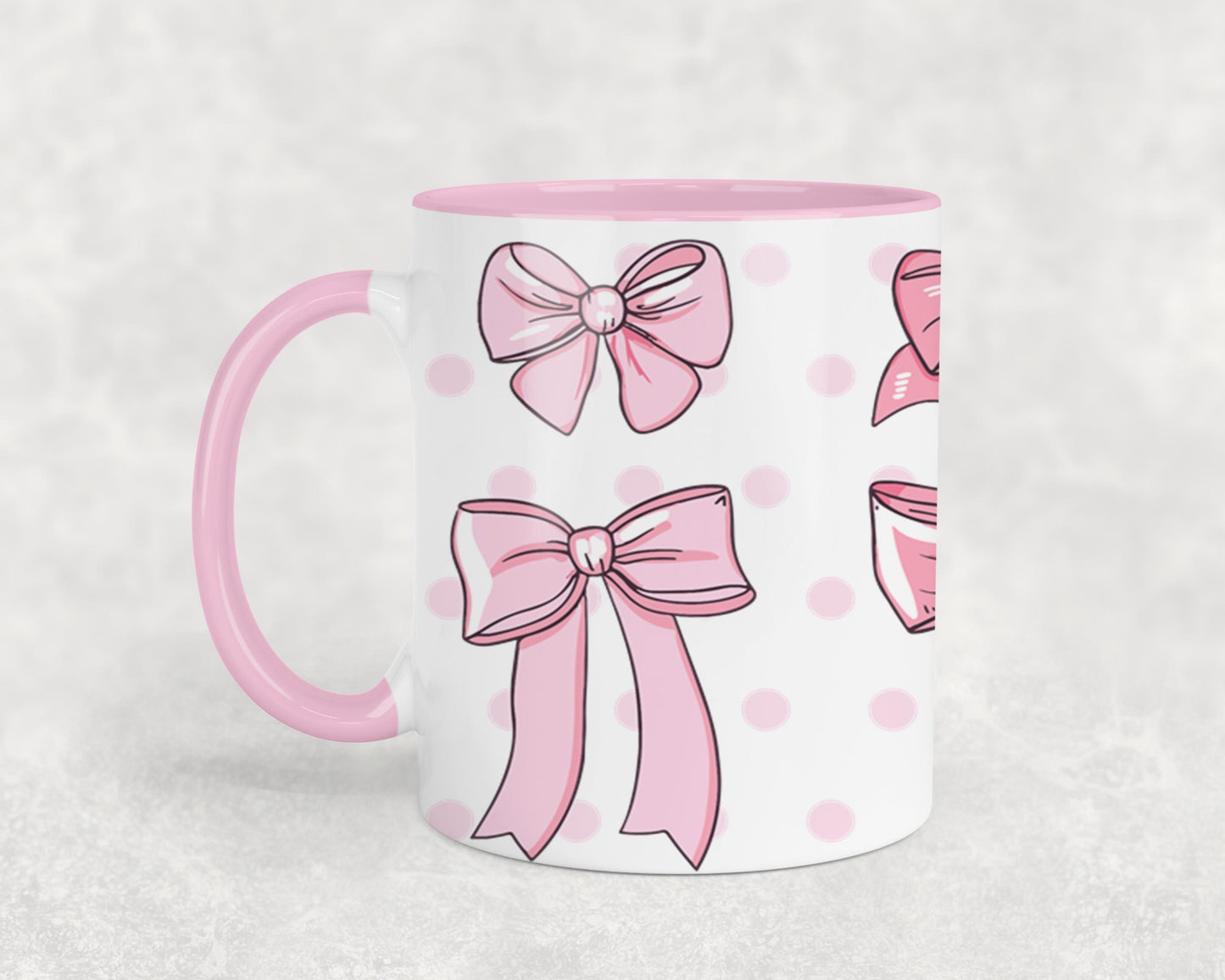 Pink Bow-9987 - mugs