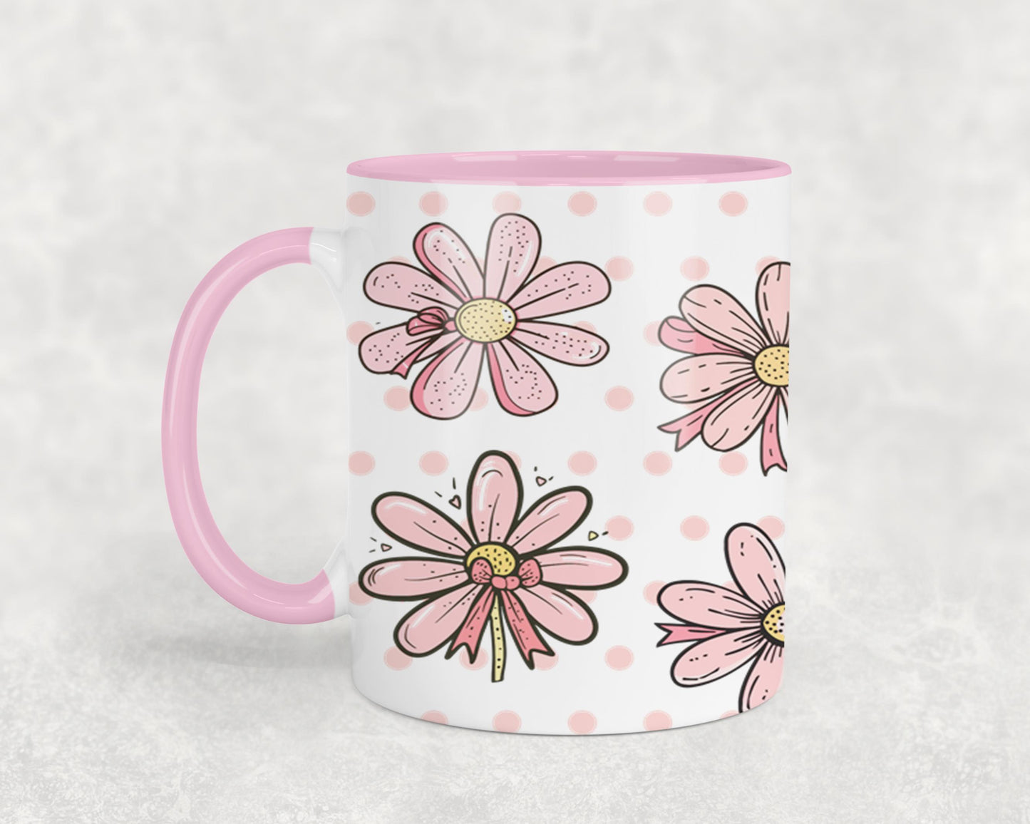 Pink Bow-9991 - mugs