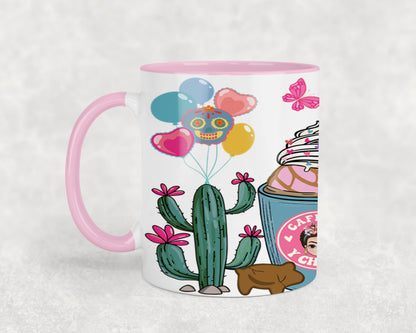 Cafecito y Chisme Mexican Girl-10057 - mugs