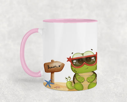 Frog on The Beach -10681 - mugs