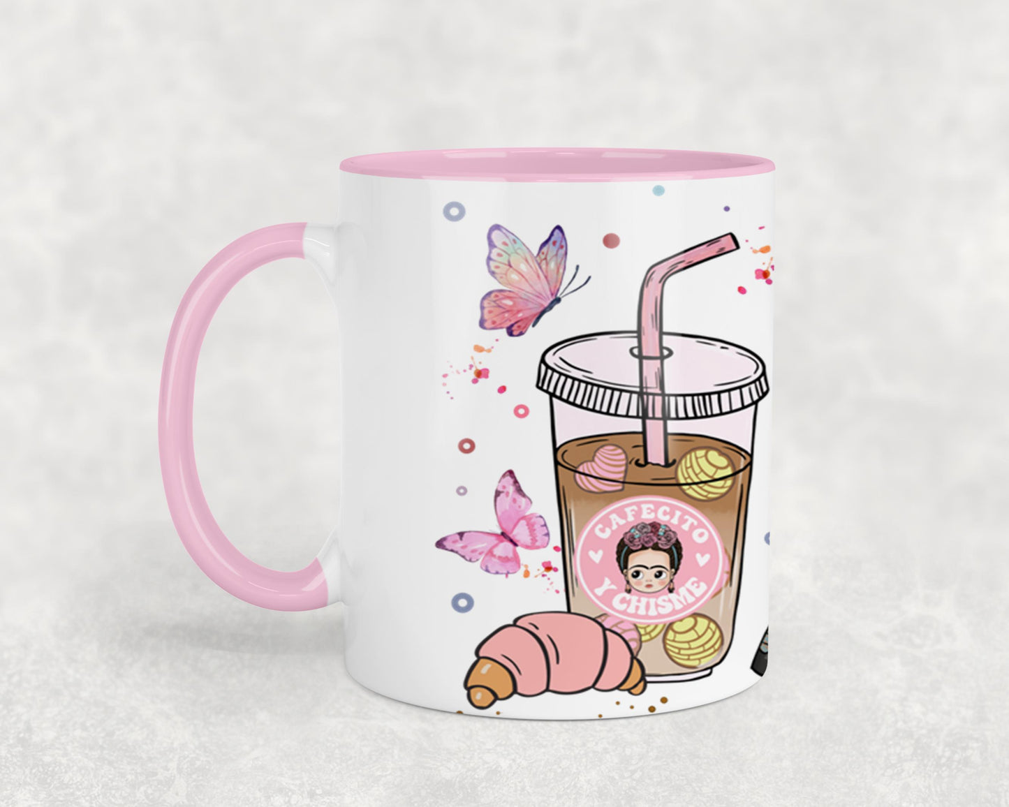 Cafecito y Chisme Mexican Girl-10047 - mugs