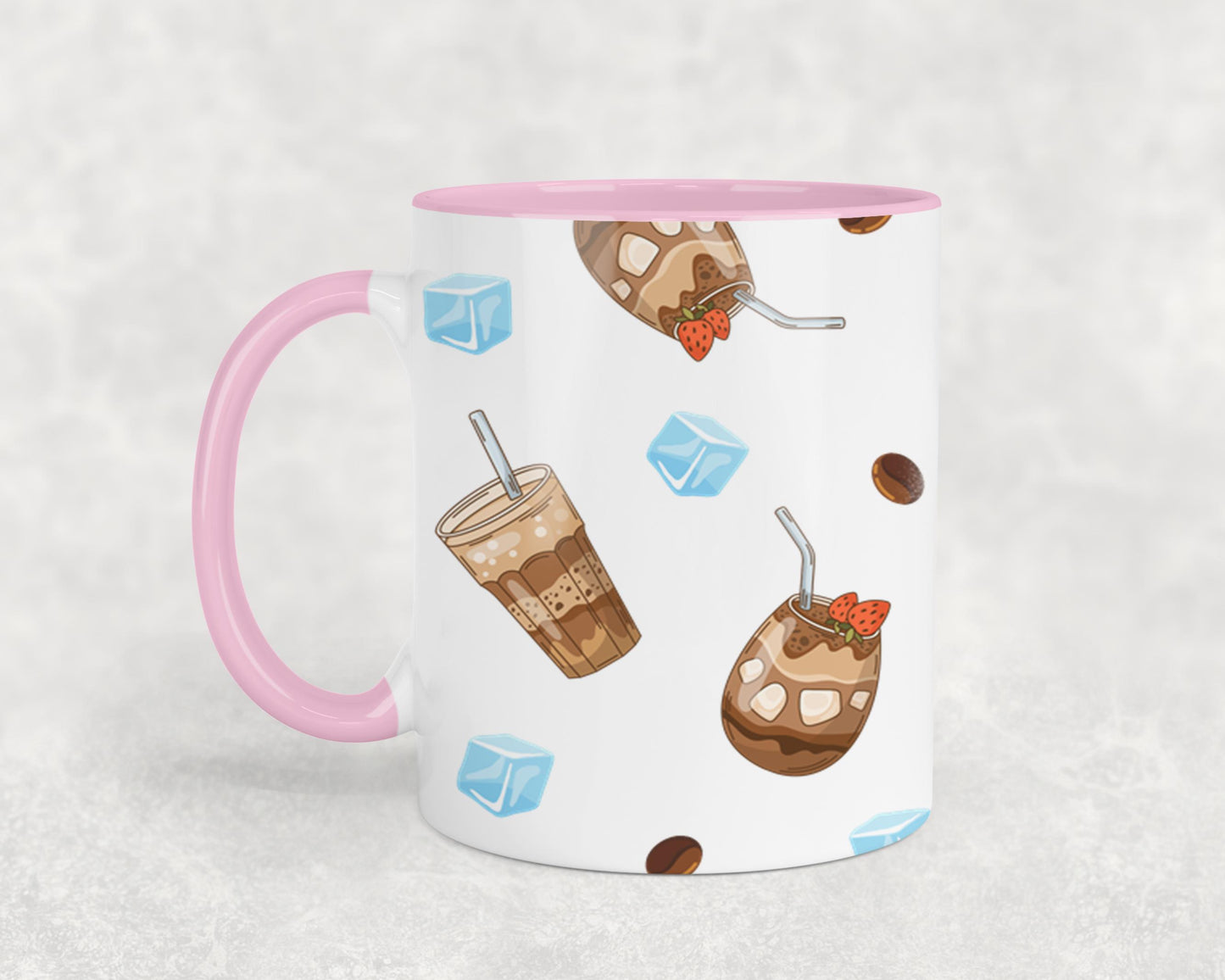 Fueled by Iced Coffee and Anxiety - mugs