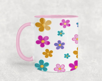 Embroidered Easter Bunny - mugs