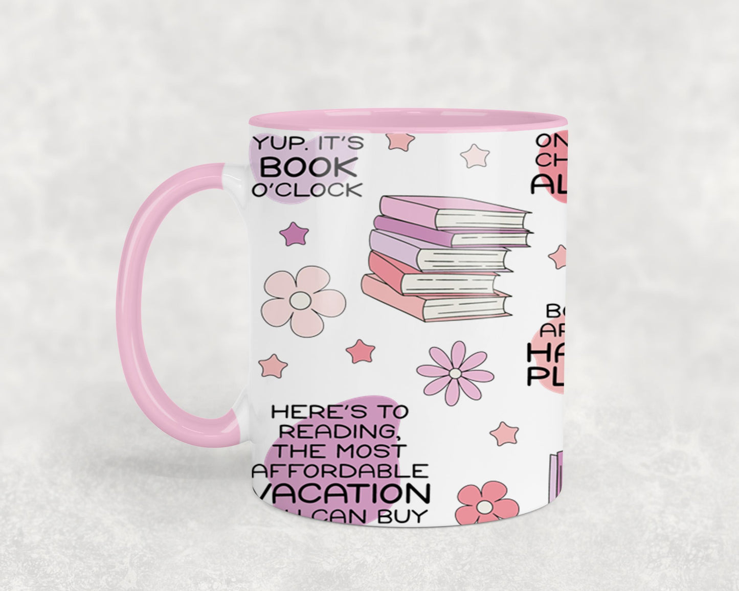Floral Book Affirmation FULL-9975 - mugs