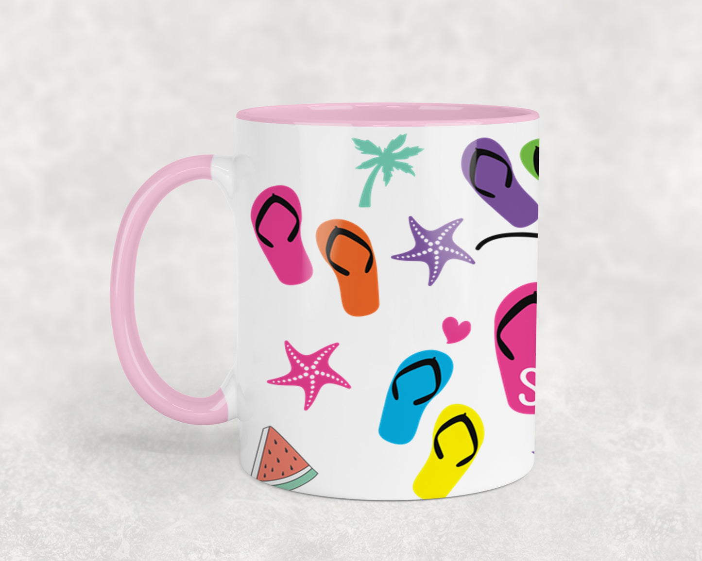 Hello Summer Flip Flops-10641 - mugs