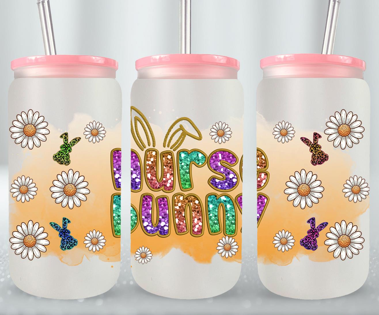 Nurse Bunny-10440 - glass can