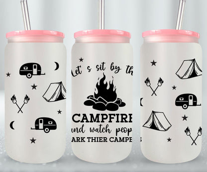 Adventure Camping - glass can