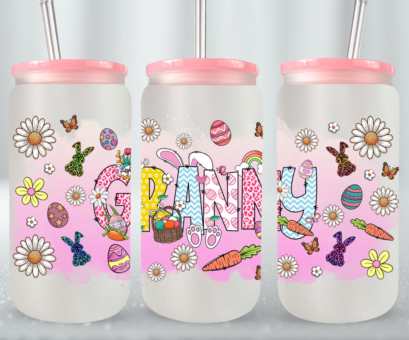 Granny Easter Day-10356 - glass can