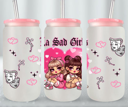 Las Sad Girl-10144 - glass can