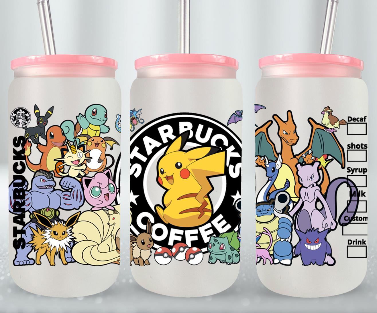Pokemon - glass can
