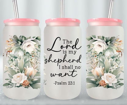 The Lord Is My Shepherd-10227 - glass can