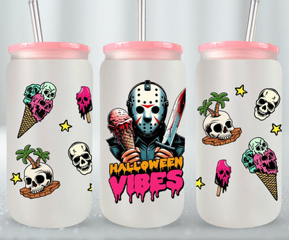 Halloween Vibes - glass can
