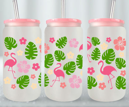 Flamingos-10680 - glass can