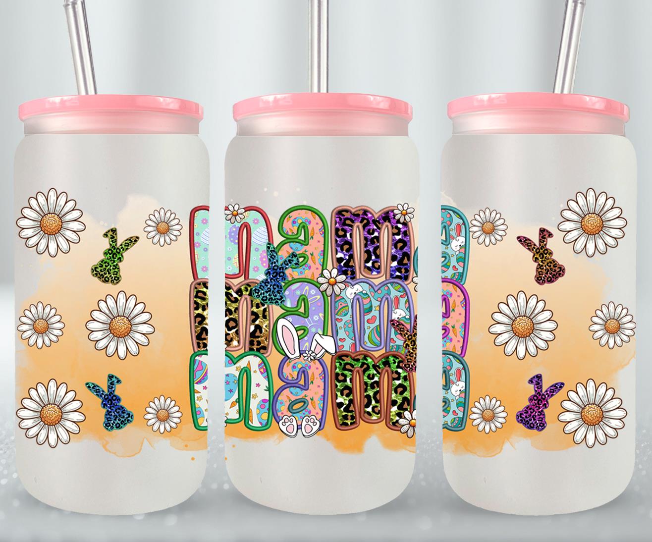 Mama Easter Day-10434 - glass can