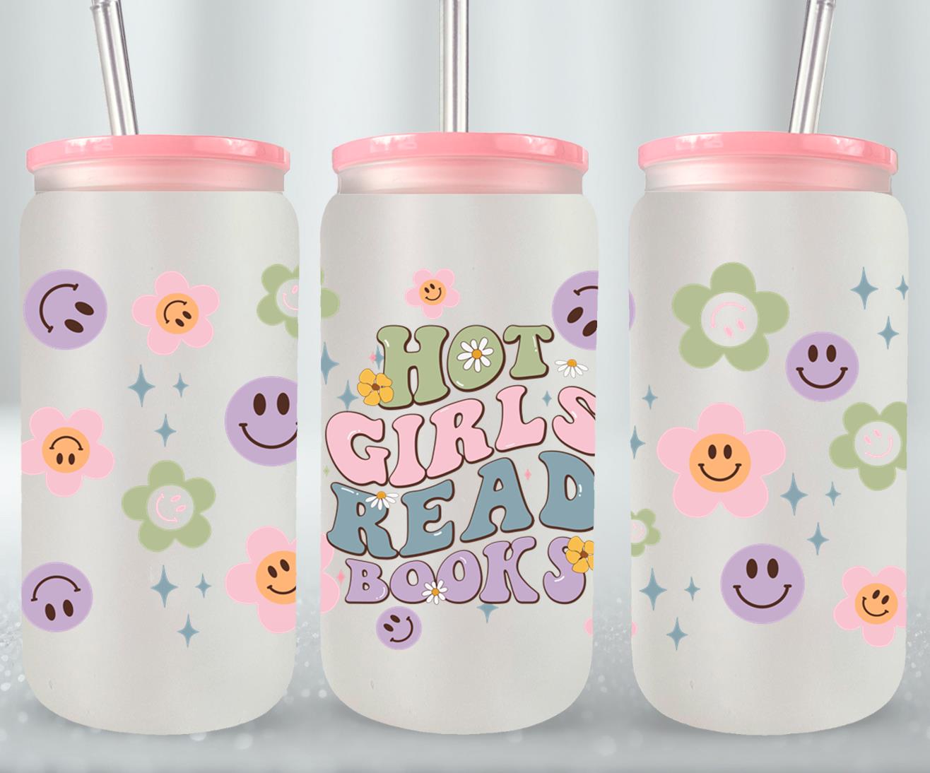 Hot Girls Read Books-9976 - glass can