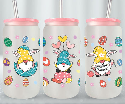 Easter Gnomeo-10326 - glass can