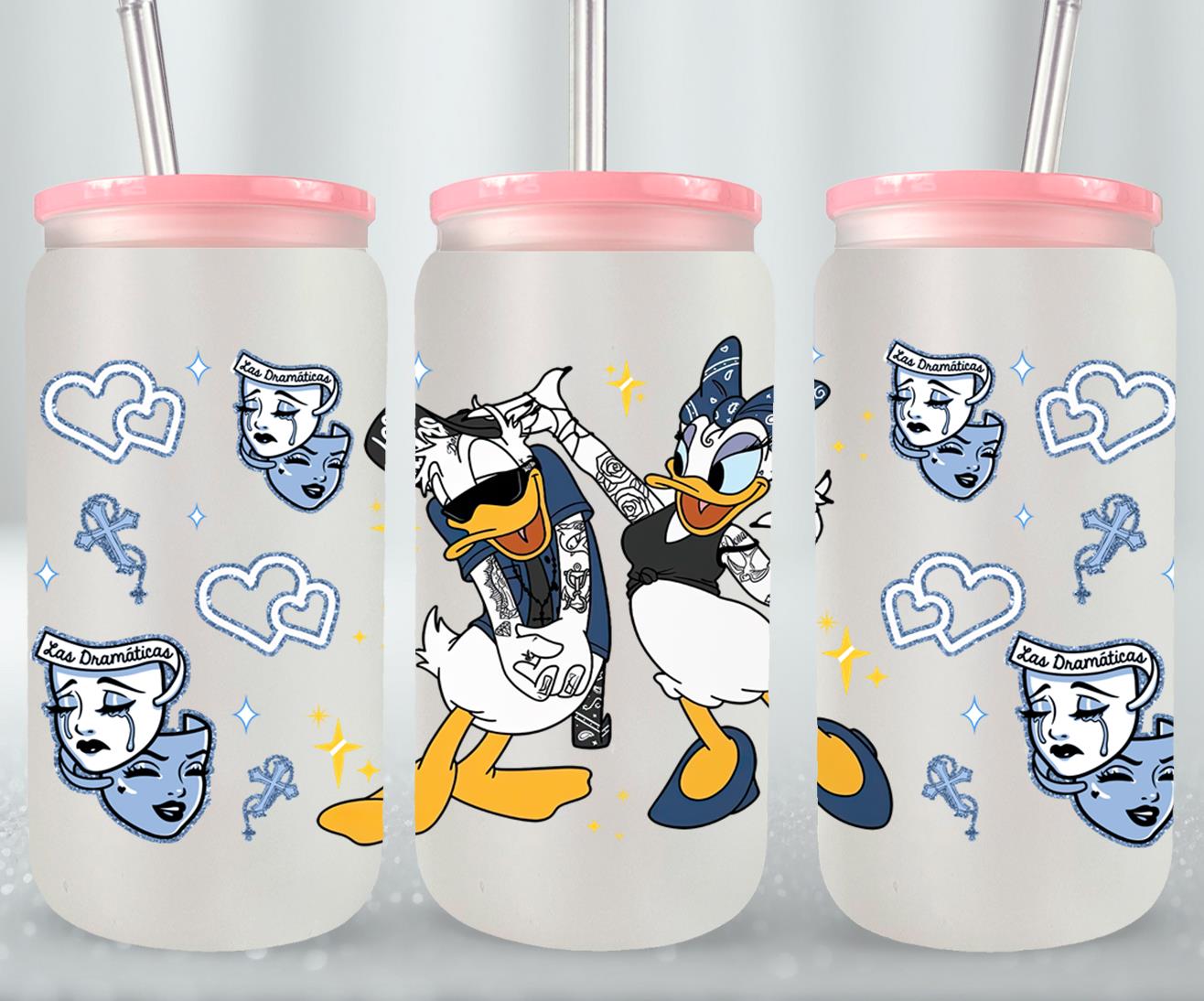 Cholos Cartoon-10153 - glass can