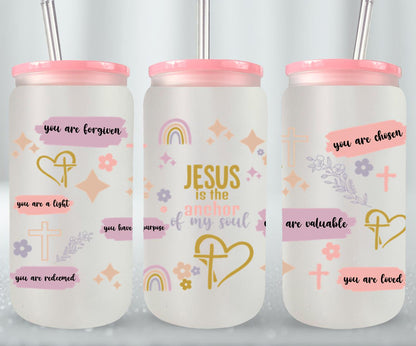 Jesus is the Anchor of my Soul-10211 - glass can