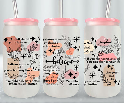 Believe-9878 - glass can