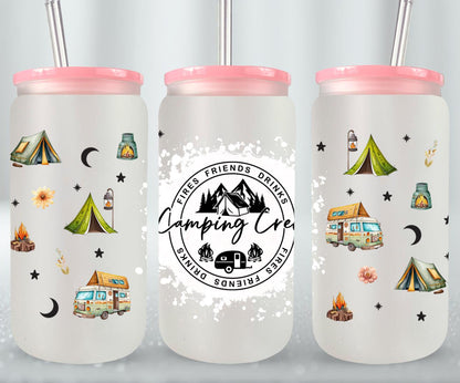 Adventure Camping - glass can