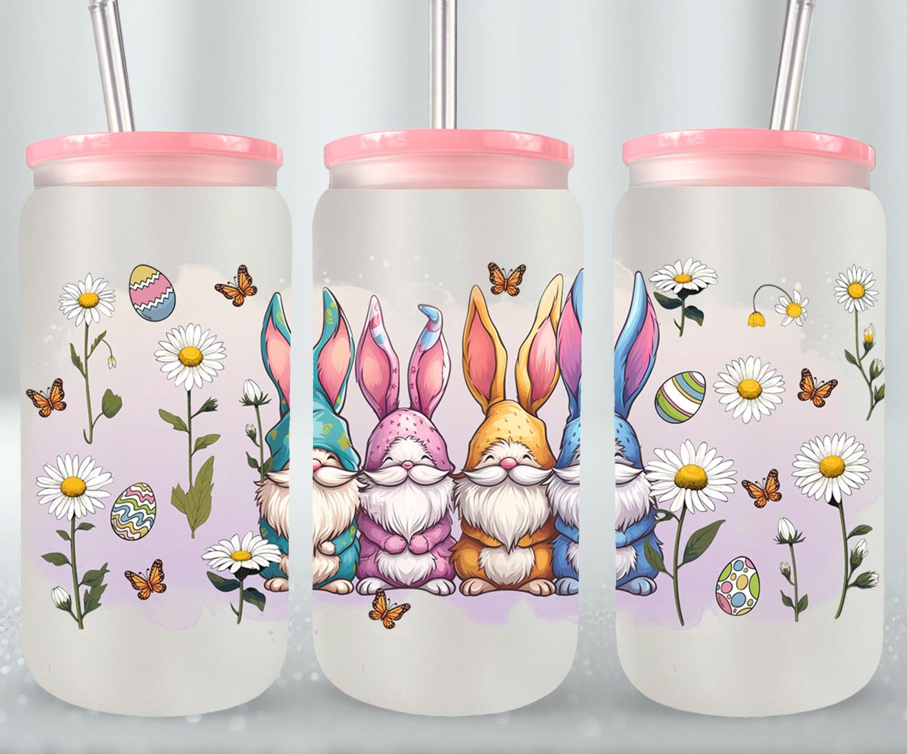 Gnomes Easter Day-10352 - glass can