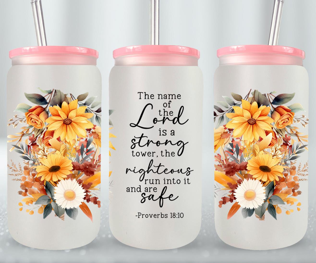 The Lord Is A Strong Tower-10225 - glass can