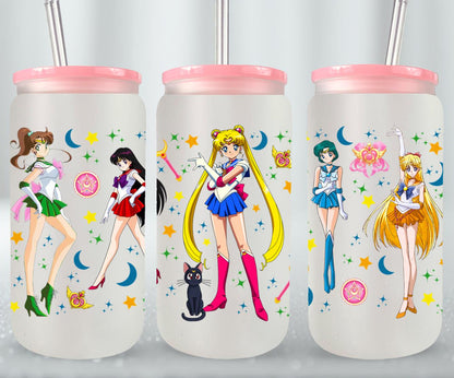 Moon Girls - glass can