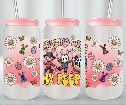 Easter Horror Killer-10334 - glass can