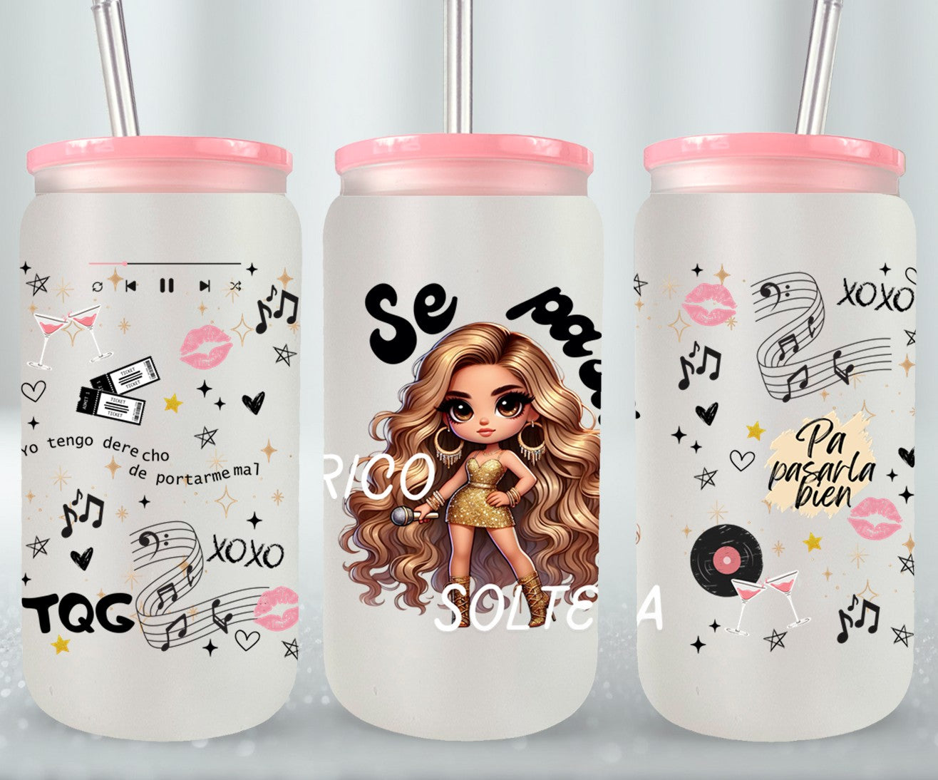 Se Pasa Rico Soltera-11076 - glass can