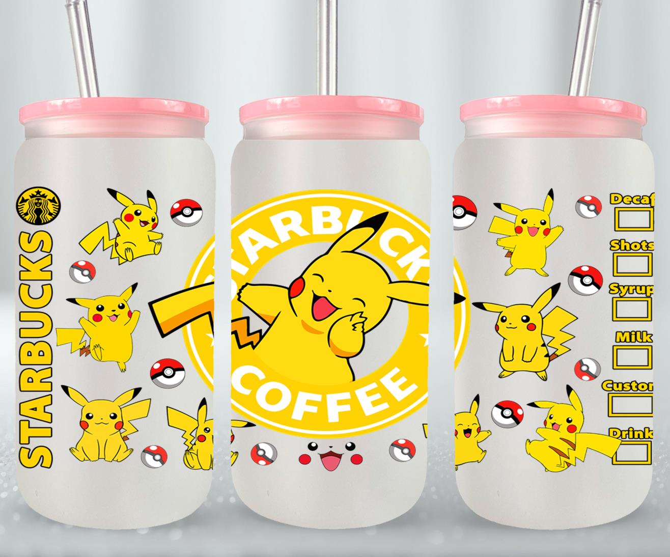 Pokemon - glass can