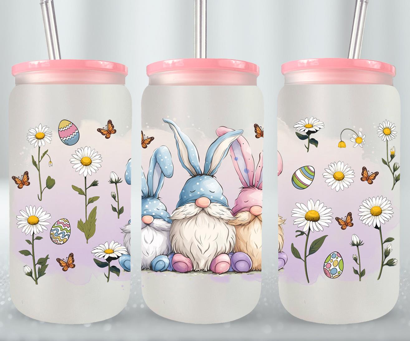 Gnomes Easter Day-10354 - glass can