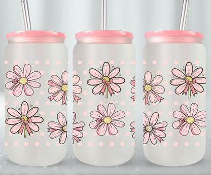 Pink Bow-9991 - glass can