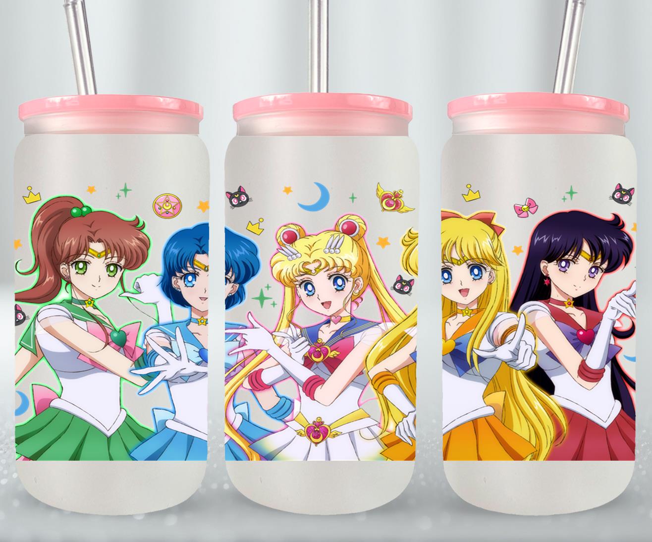 Moon Girls - glass can