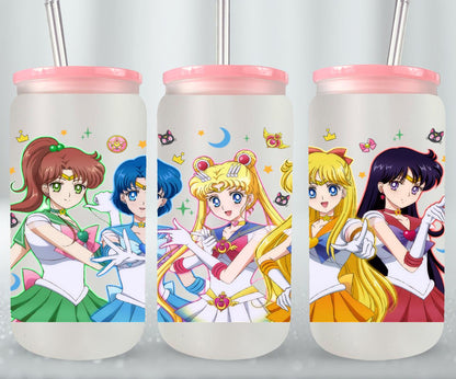 Moon Girls - glass can