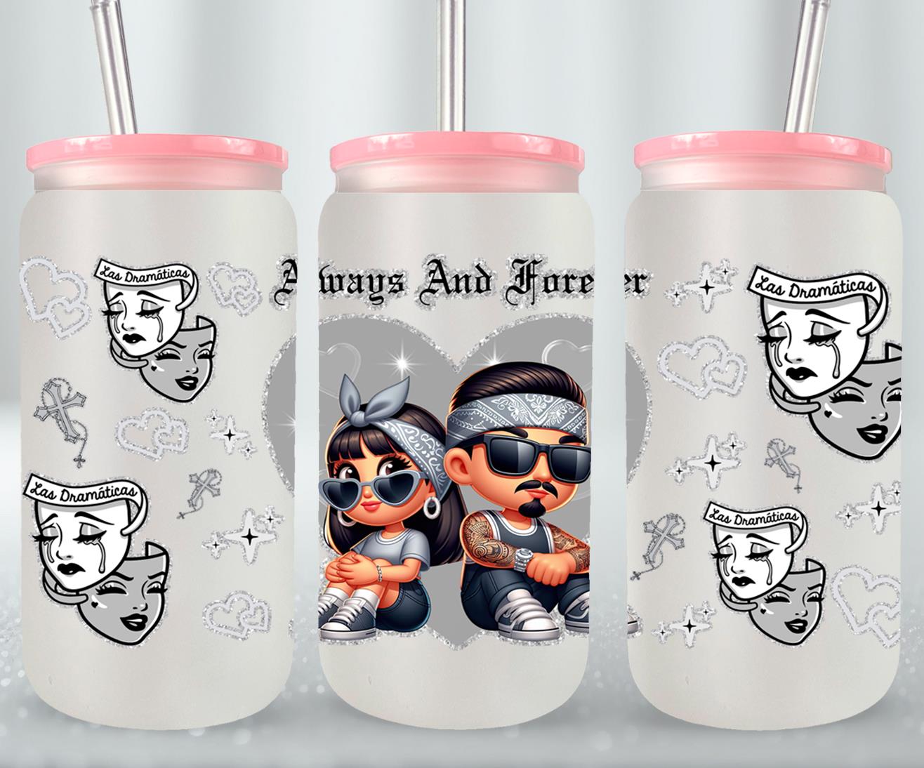 Always and Forever-10109 - glass can