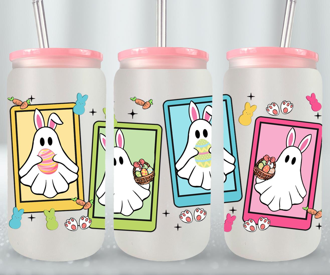 Ghost Easter-10351 - glass can