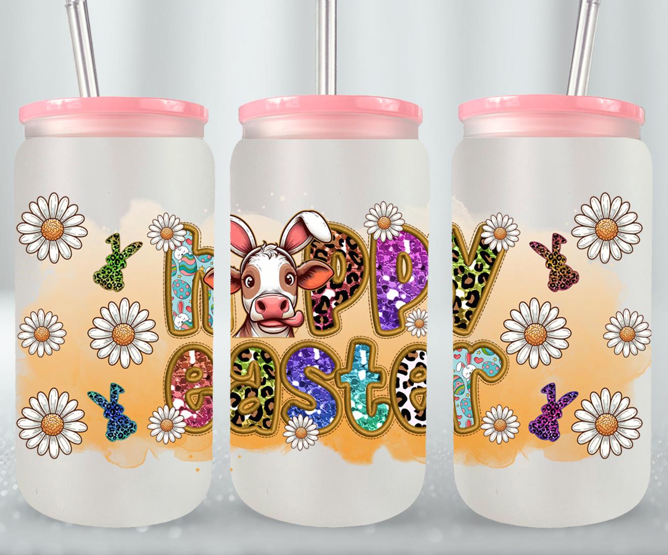 Cow Easter Day-10319 - glass can