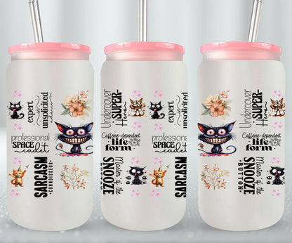 Sarcasm Connoisseur-9906 - glass can