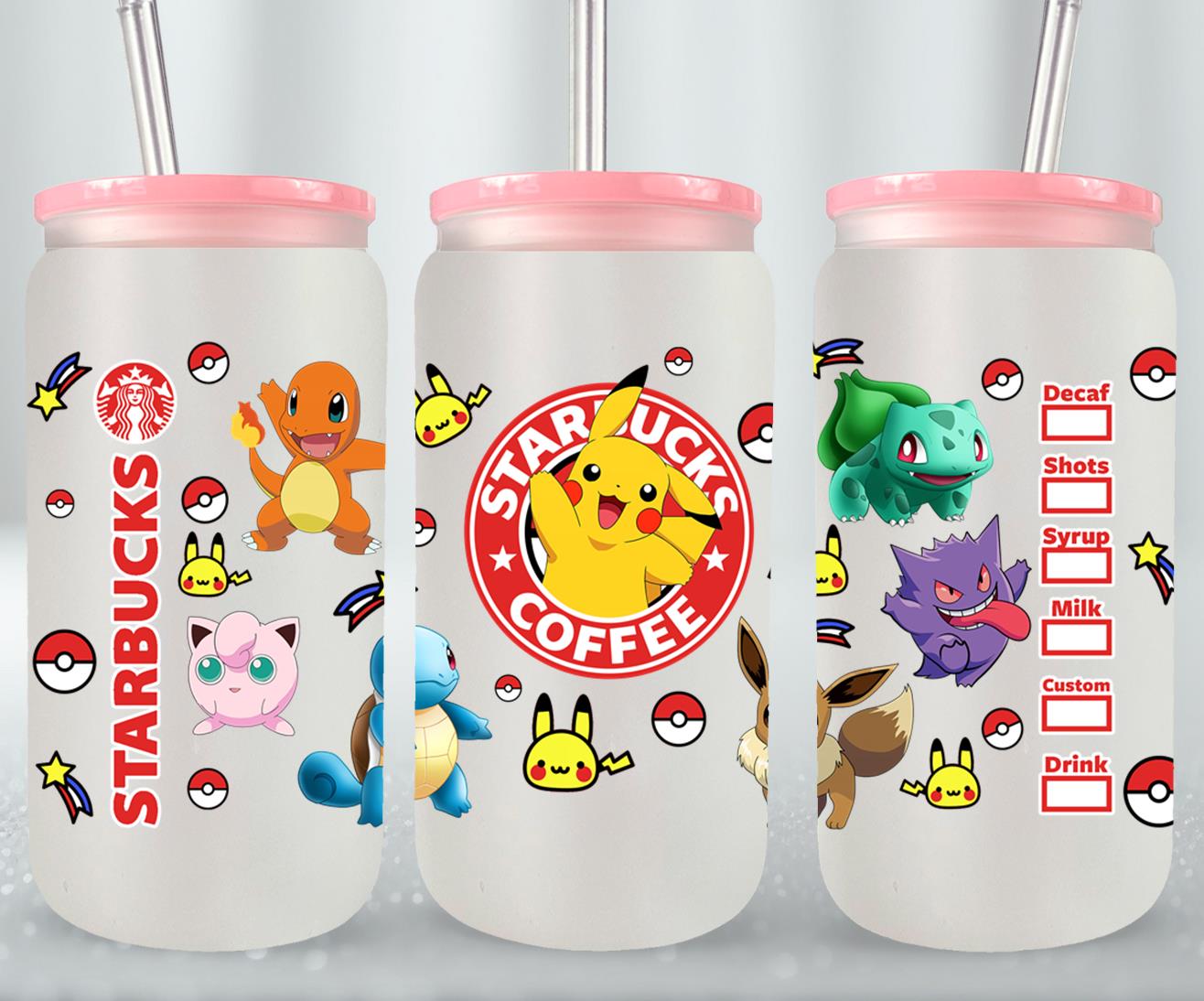 Pokemon - glass can