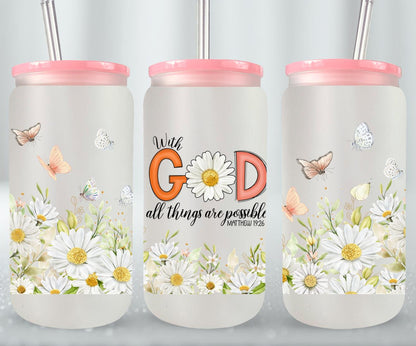 With God All Things are Possible-10232 - glass can