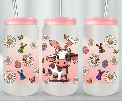 Cow Easter Day-10299 - glass can