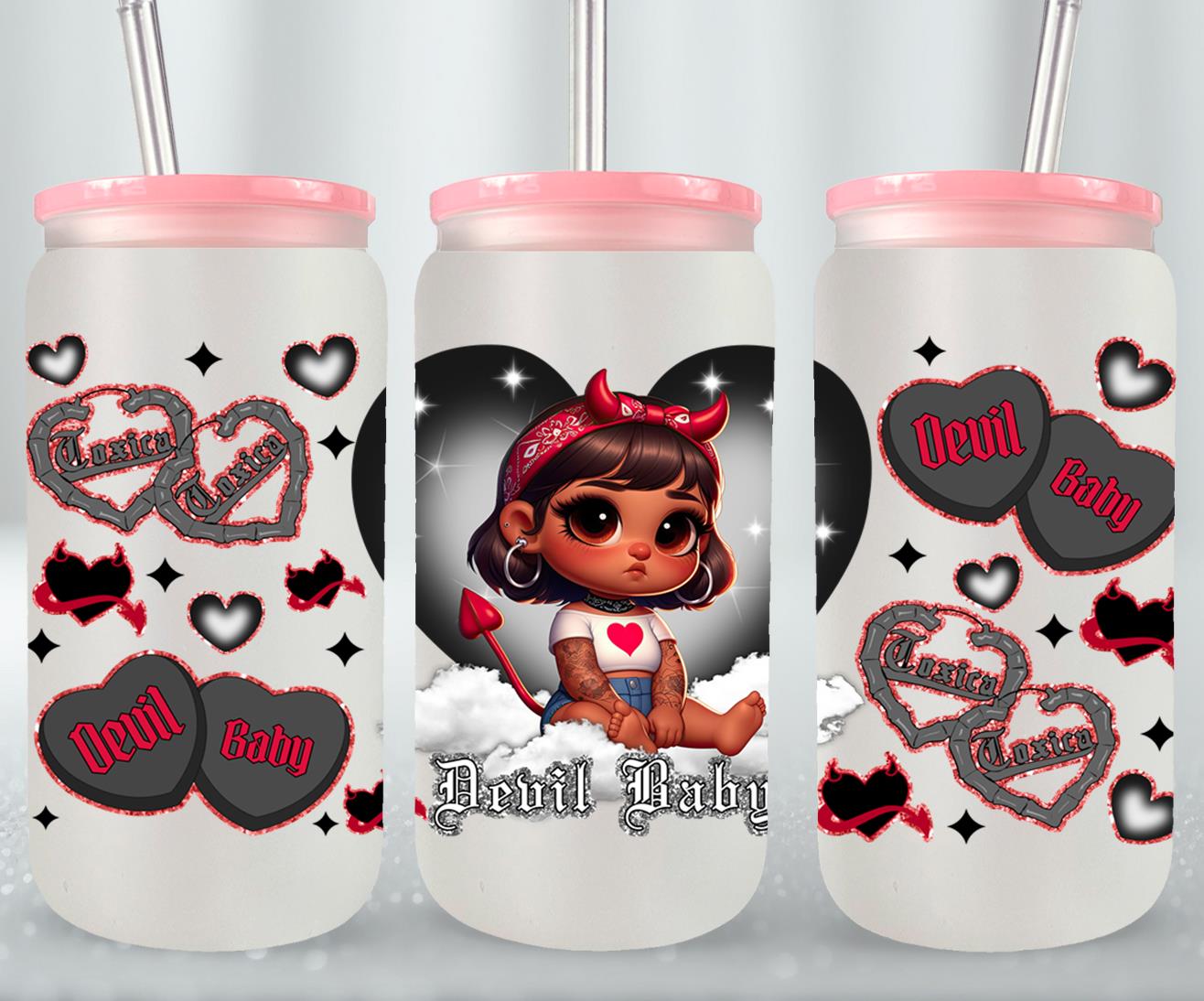 Devil Baby-10131 - glass can