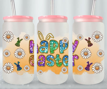 Happy Easter-10359 - glass can