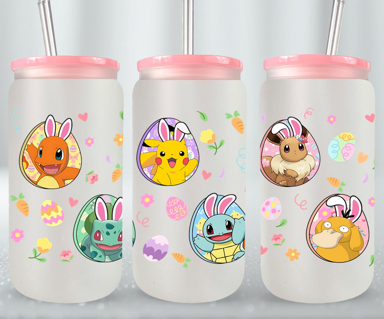 Easter Pokemon-10342 - glass can